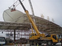 南昌北收費站施工現場-南昌膜結構