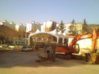 勝利油田煙臺療養院門球場-煙臺張拉膜結構